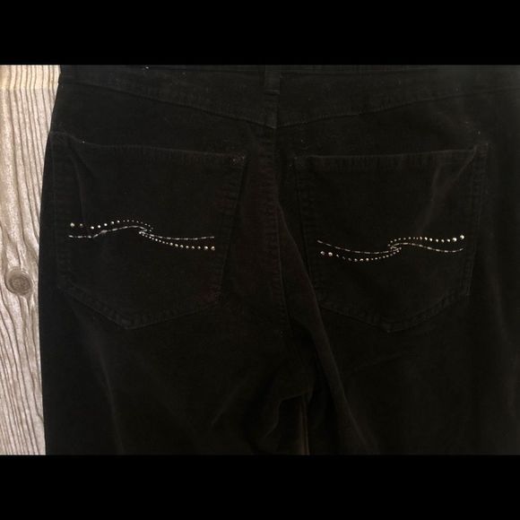 Talbots Pants & Jumpsuits Talbots 2p Stretch Black Velour Jeans